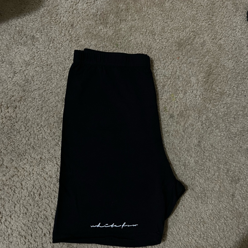 White Fox black shorts! Size large